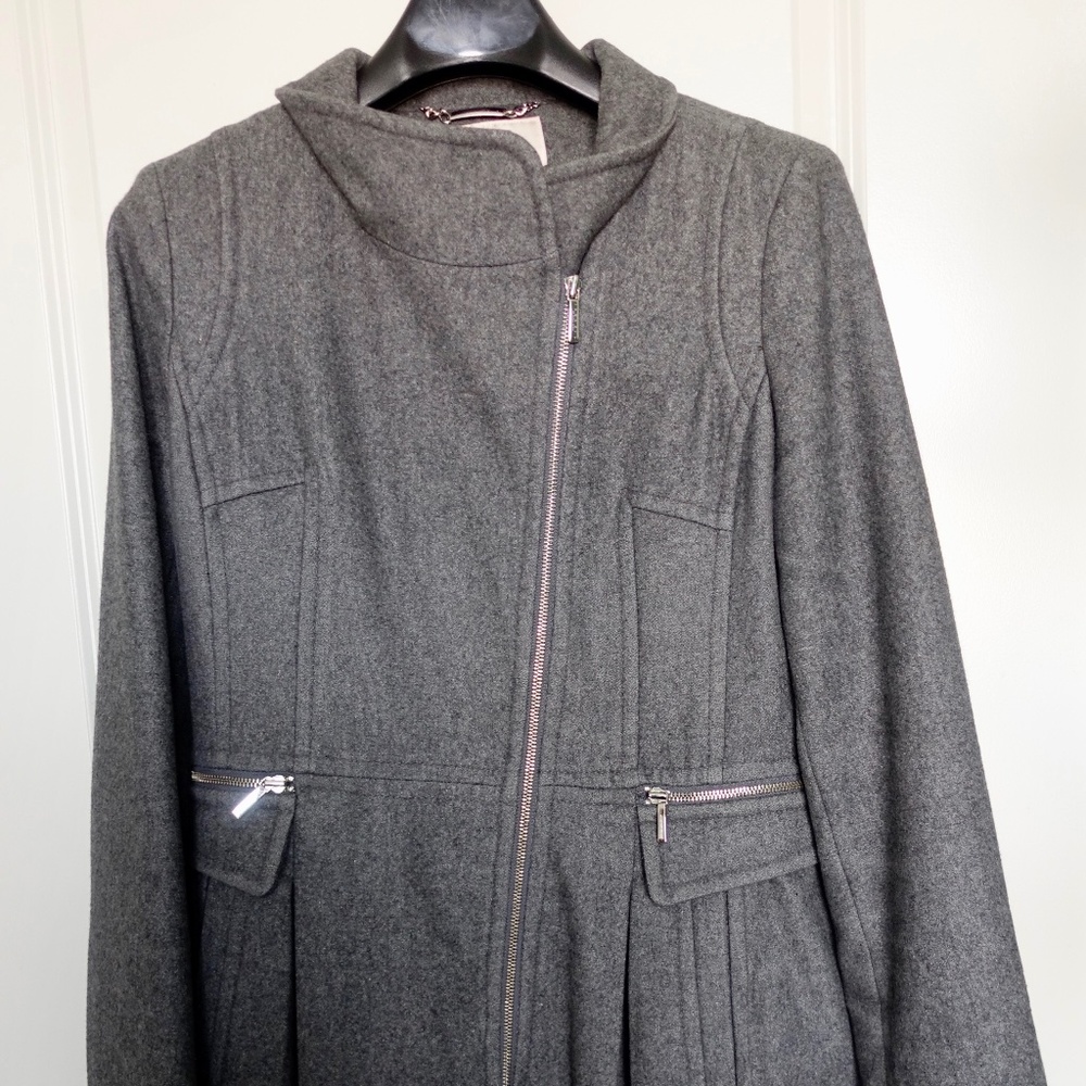 Laundry by Shelli Segal wool coat gray size 12